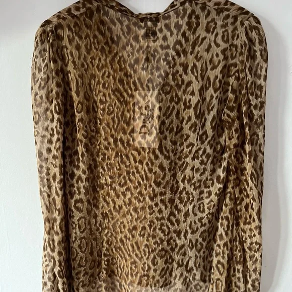 NWT Dolce and Gabbana D&G 100% silk leopard 44/30 - Picture 5 of 14